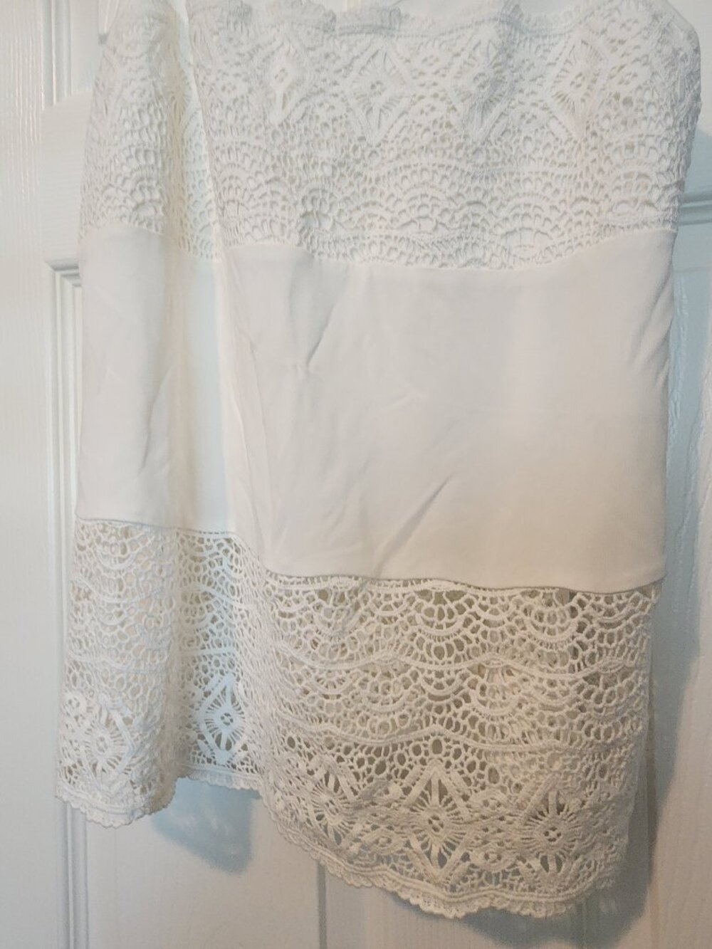Cream lace cami